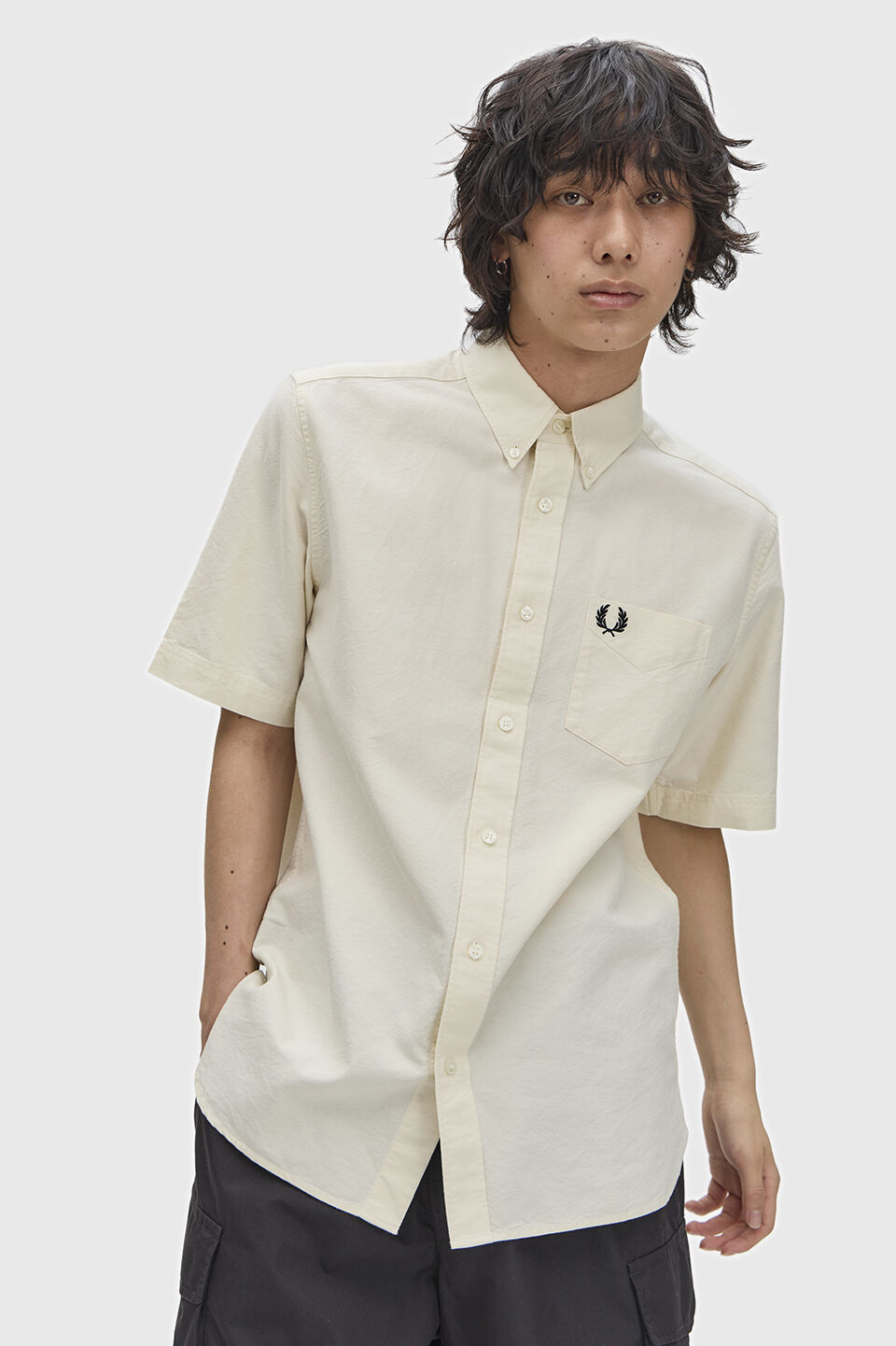 FRED PERRY 「Oxford Short Sleeve Shirt／オックスフォードショートスリーブシャツ」|シャツ・ブラウス|