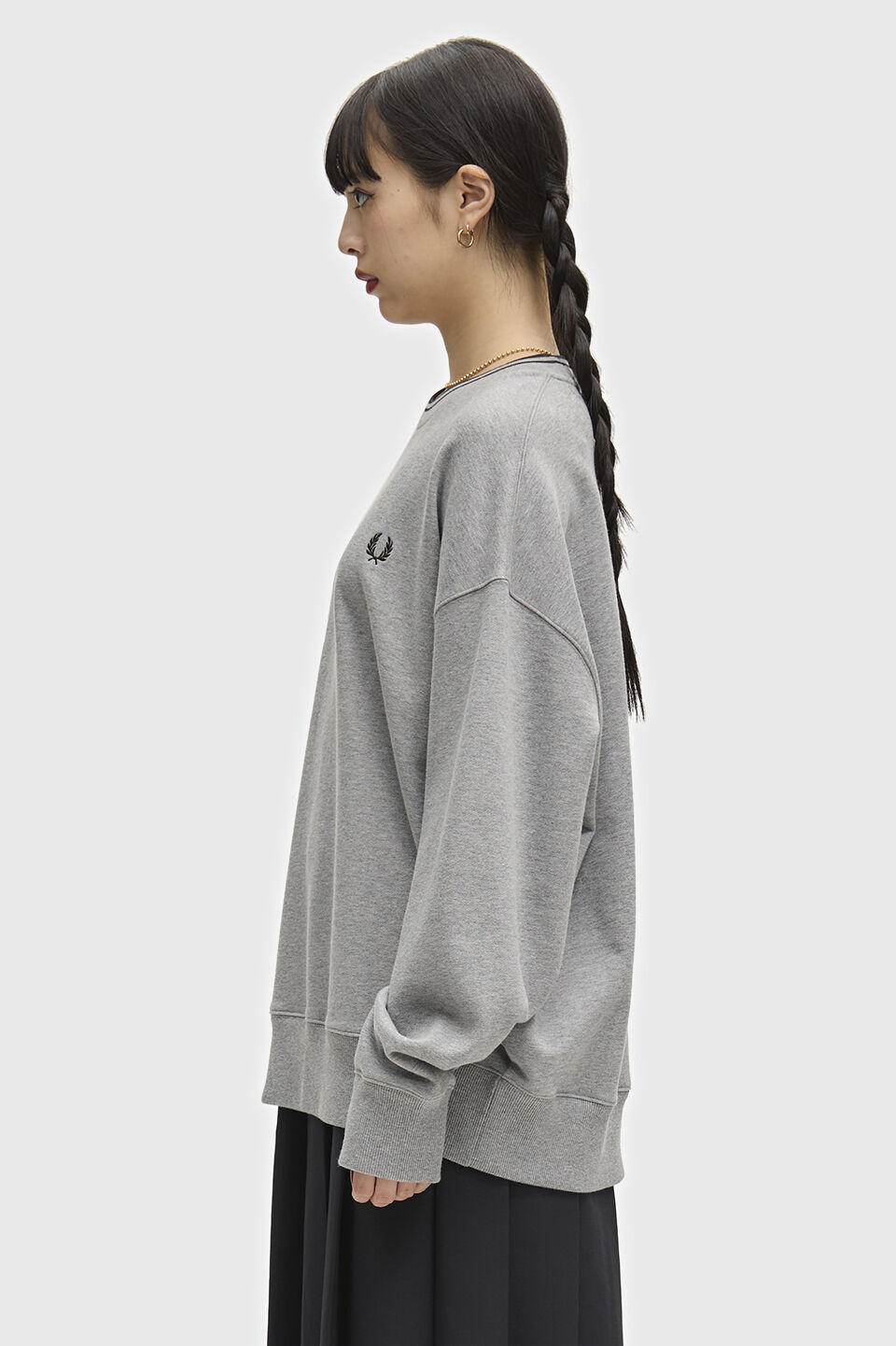 FRED PERRY 「FRED PERRY／Oversized Tipped Sweatshirt／オーバーサイズティップドスウェット」|スウェット・ジャージ|