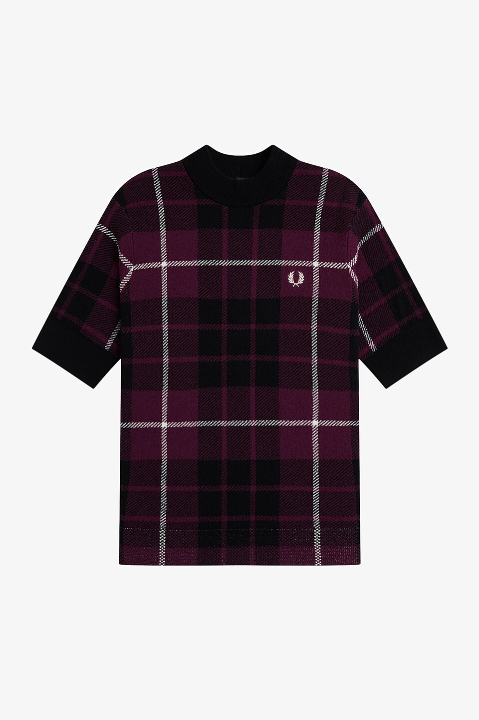 FRED PERRY 「FRED PERRY／Boucle Tartan Knitted T-Shirt／ブークレタータンチェックニットTシャツ」|Tシャツ・カットソー|