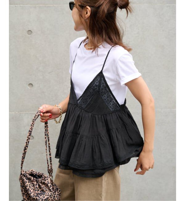 OUTDOOR PRODUCTS Usual Things「レースフリルキャミ」|シャツ・ブラウス|