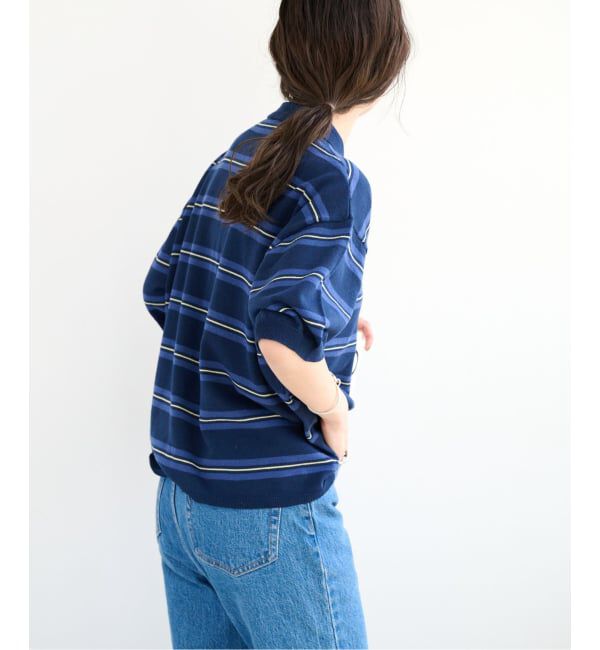 OUTDOOR PRODUCTS Usual Things「ポロカラーマルチボーダーニット」|ポロシャツ|