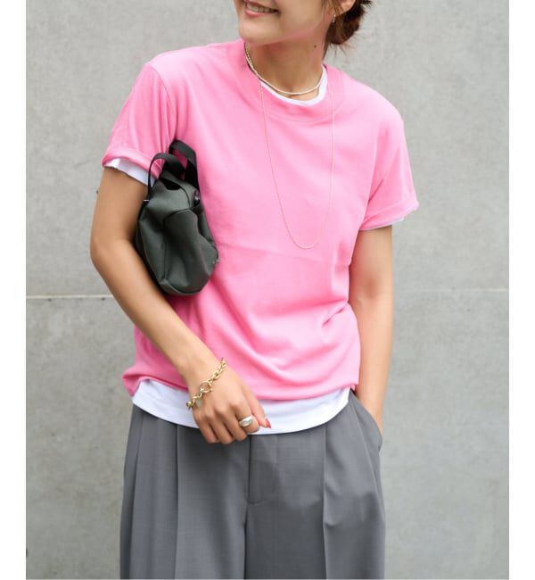 OUTDOOR PRODUCTS Usual Things「追加2 ハイツイストコットンコンパクトTEE」|Tシャツ・カットソー|ピンク