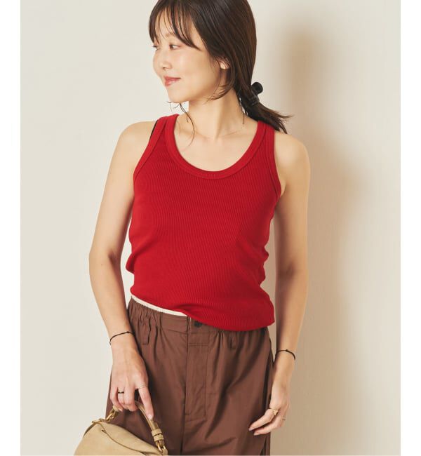 Plage「T/C rib タンクトップ」|タンクトップ|レッド