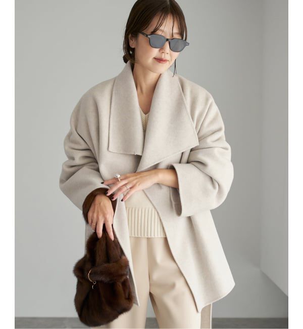 Plage「《WEB限定追加予約》HAMILTON DRAPE HALF コート」|その他|