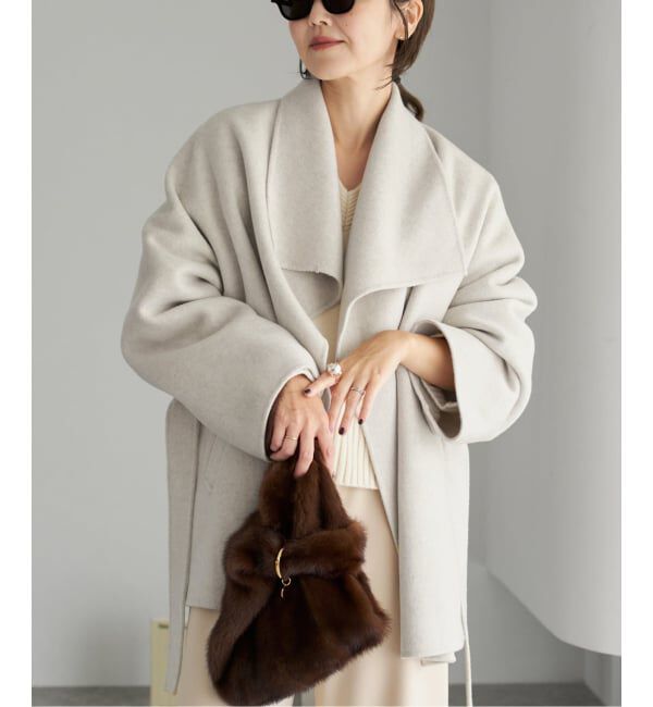 Plage「《WEB限定追加予約》HAMILTON DRAPE HALF コート」|その他|