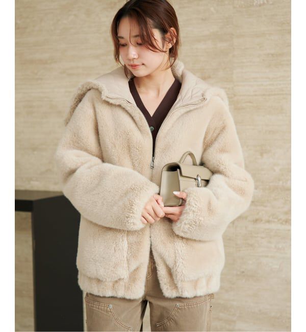 Plage「《WEB限定追加予約》Vegancode / ヴィ―ガンコード FAUX FUR ブルゾン」|その他|
