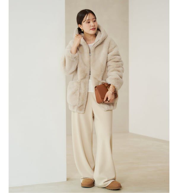 Plage「《WEB限定追加予約》Vegancode / ヴィ―ガンコード FAUX FUR ブルゾン」|その他|