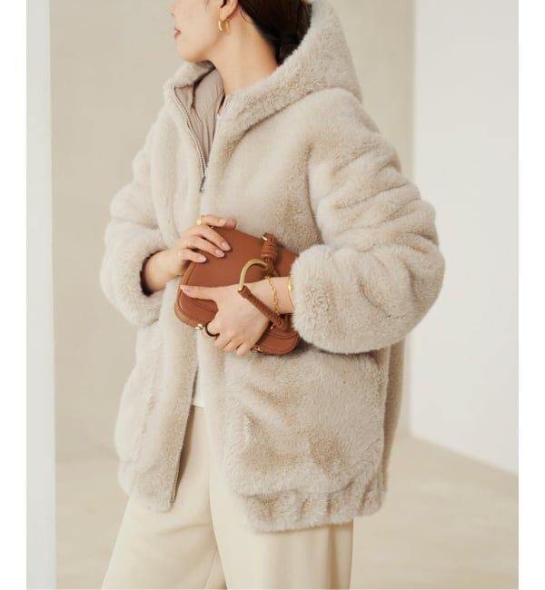 Plage「《WEB限定追加予約》Vegancode / ヴィ―ガンコード FAUX FUR ブルゾン」|その他|