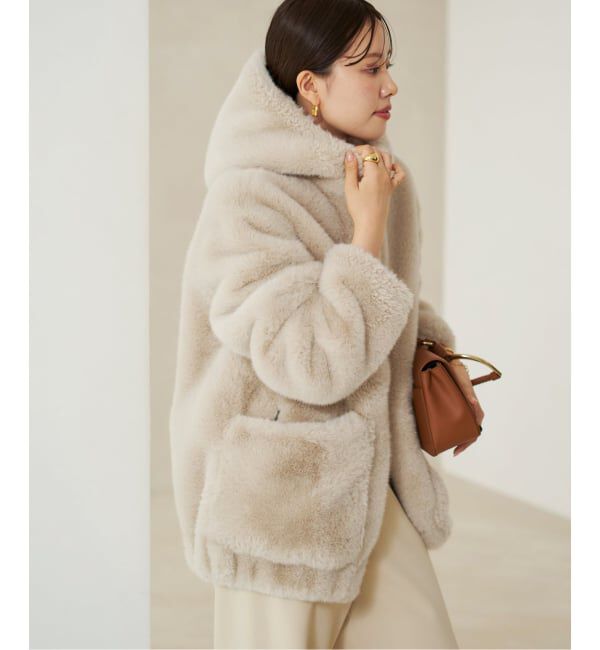 Plage「《WEB限定追加予約》Vegancode / ヴィ―ガンコード FAUX FUR ブルゾン」|その他|