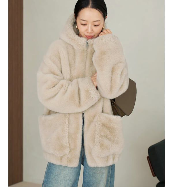 Plage「《WEB限定追加予約》Vegancode / ヴィ―ガンコード FAUX FUR ブルゾン」|その他|