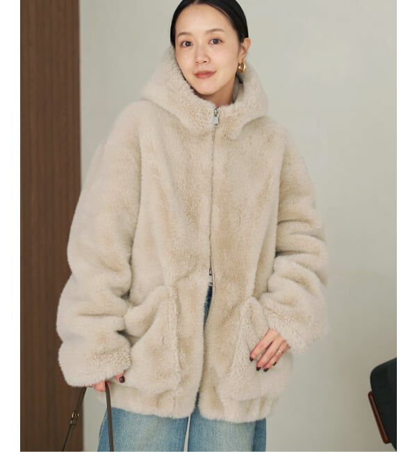 Plage「《WEB限定追加予約》Vegancode / ヴィ―ガンコード FAUX FUR ブルゾン」|その他|