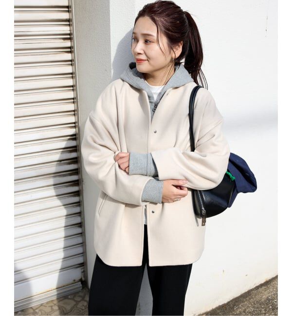 JOURNAL STANDARD「《追加予約》スーパー140ビーバーノーカラーショートコート」|ノーカラーコート|