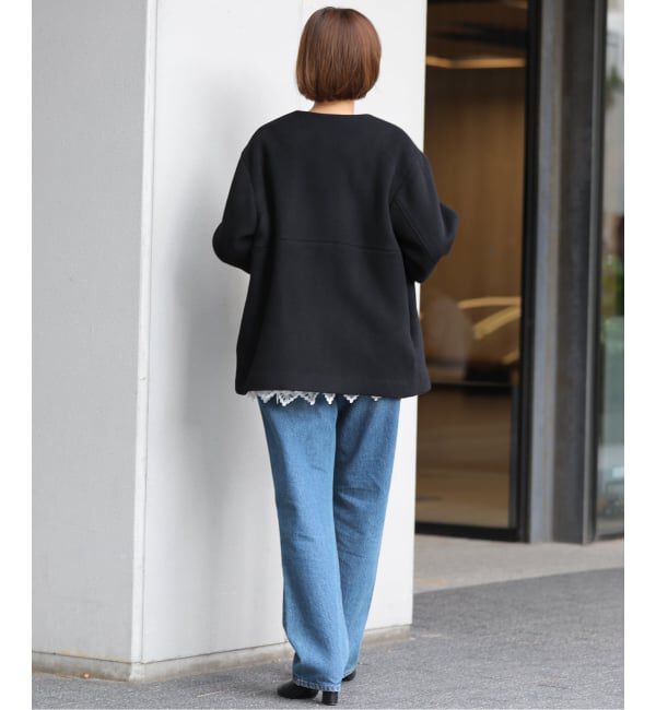 JOURNAL STANDARD relume「《追加予約 / 新色》スーパーファインビーバークルーネックコート」|ノーカラーコート|