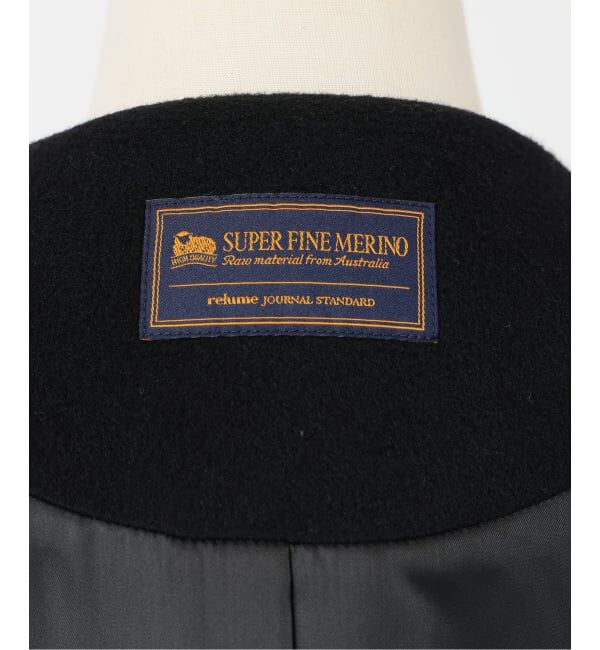 JOURNAL STANDARD relume「《追加予約 / 新色》スーパーファインビーバークルーネックコート」|ノーカラーコート|