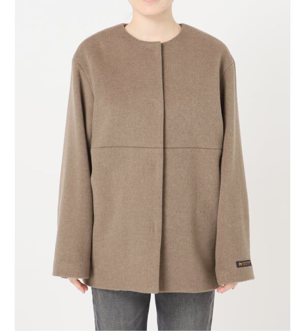 JOURNAL STANDARD relume「《追加予約 / 新色》スーパーファインビーバークルーネックコート」|ノーカラーコート|