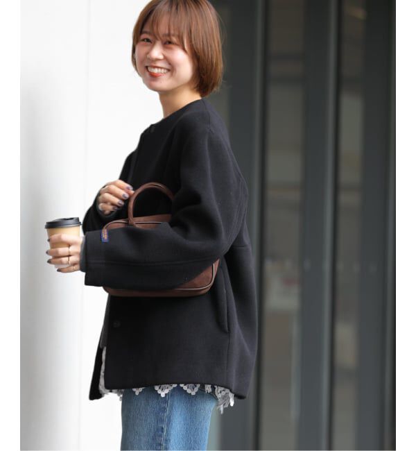 JOURNAL STANDARD relume「《追加予約 / 新色》スーパーファインビーバークルーネックコート」|ノーカラーコート|