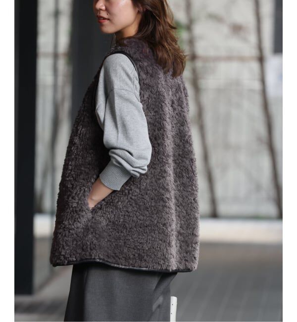 JOURNAL STANDARD relume「《追加予約》シープフェイクファージップベスト」|ダウンベスト・ベスト|