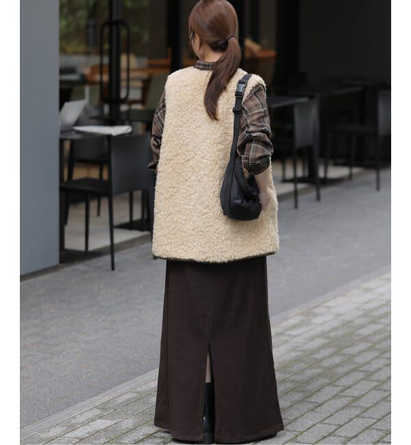 JOURNAL STANDARD relume「《追加予約》シープフェイクファージップベスト」|ダウンベスト・ベスト|