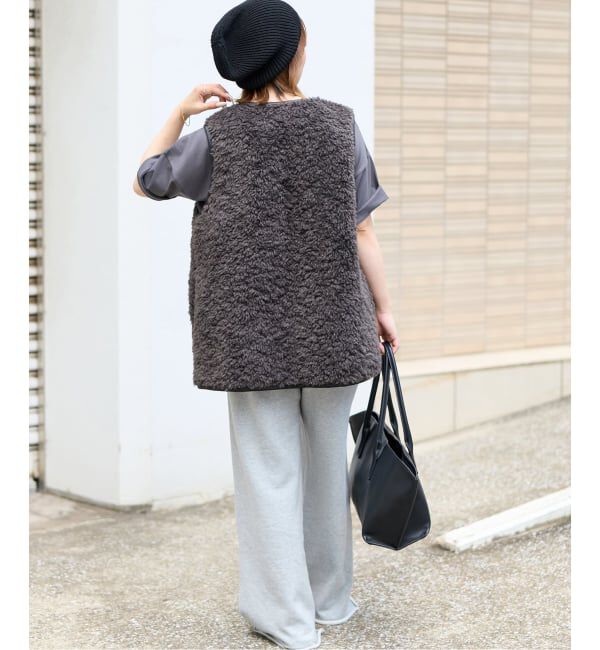 JOURNAL STANDARD relume「《追加予約》シープフェイクファージップベスト」|ダウンベスト・ベスト|