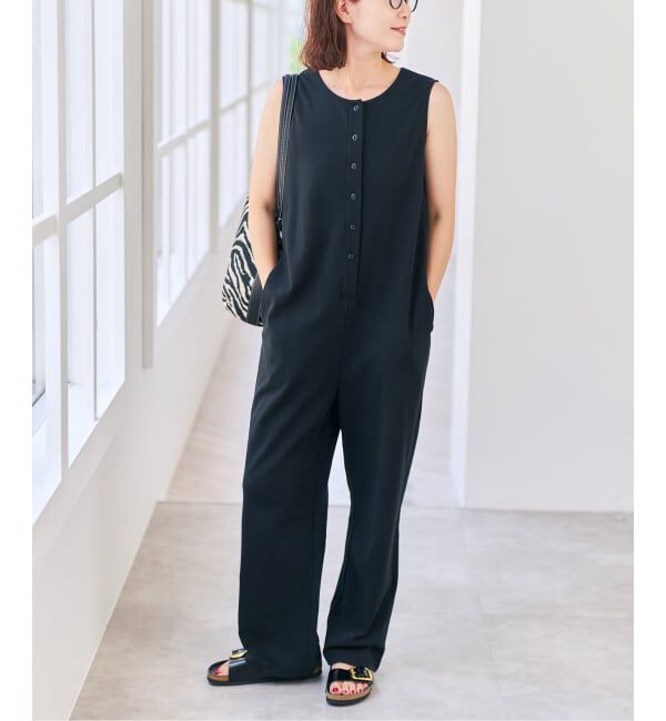 Spick and Span「フロントボタンサロペット」|オールインワン|