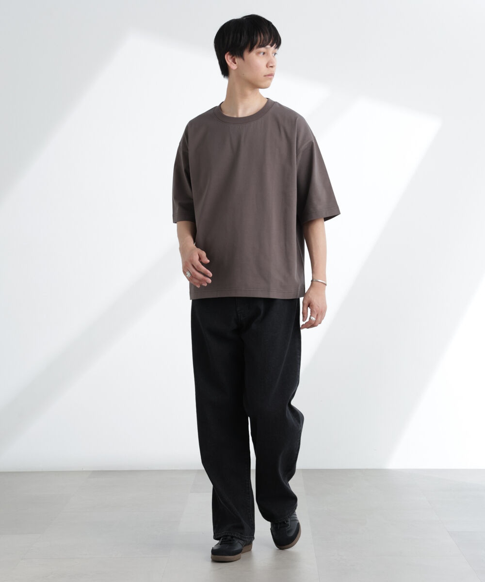 NANO universe「ヘビーウェイトワイドTシャツ 半袖」|Tシャツ・カットソー|