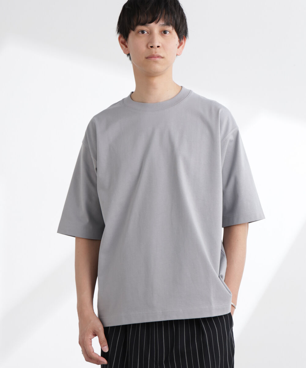 NANO universe「ヘビーウェイトワイドTシャツ 半袖」|Tシャツ・カットソー|