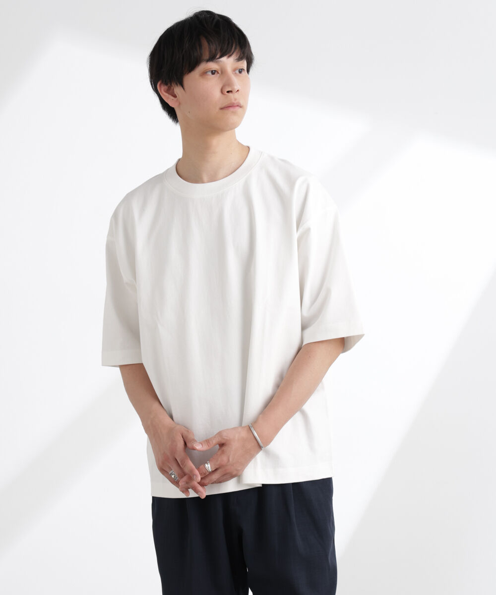 NANO universe「ヘビーウェイトワイドTシャツ 半袖」|Tシャツ・カットソー|