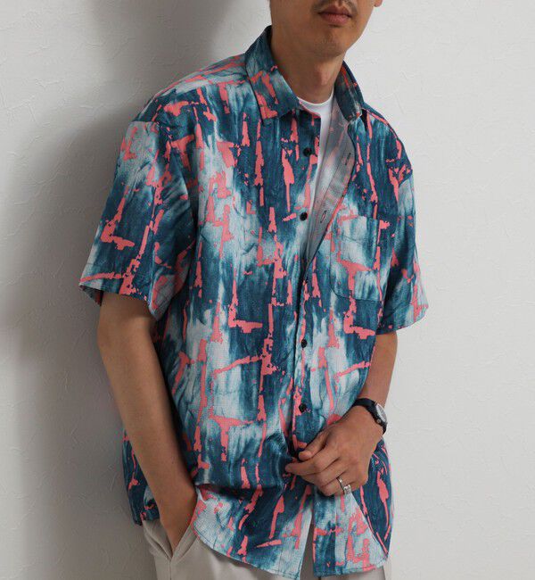 NOLLEY'S goodman「《一部セットアップ対応》Dot Air 総柄レギュラーシャツ 26SS」|シャツ・ブラウス|ブルー系その他