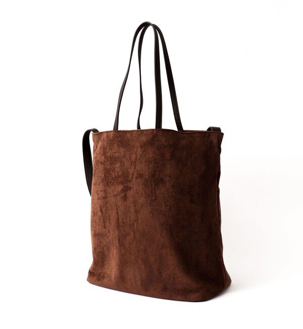 NOLLEY'S goodman「【Un coeur/アンクール】K906021 SUEDE DRAPE 2WAY TOTE」|トートバッグ|キャメル
