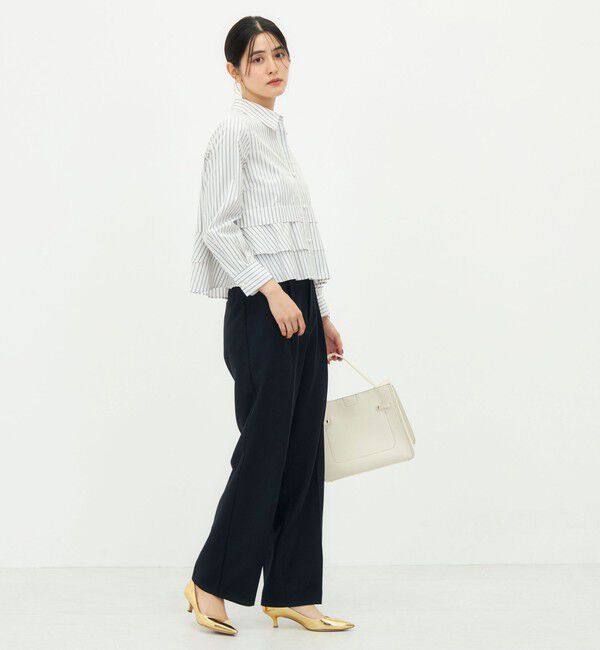 NOLLEY'S「《セットアップ対応》ウォッシャブルシャーク愛されセミワイドパンツ」|その他|