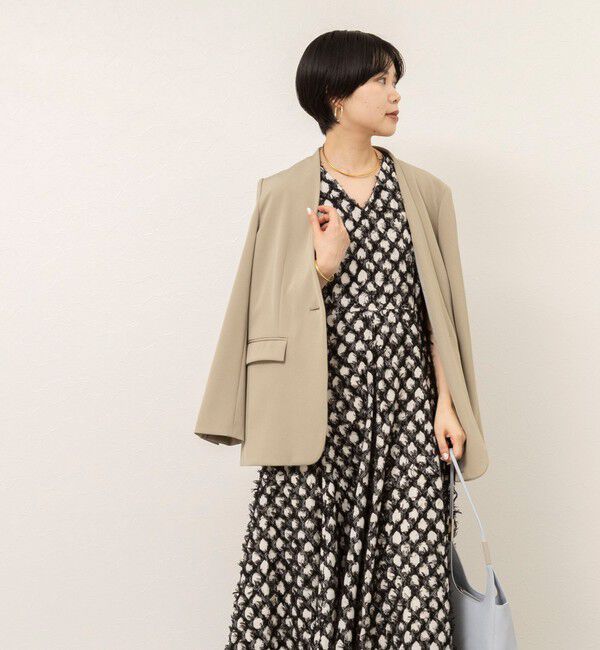 NOLLEY'S sophi「【WEB＆一部店舗限定】ラティスジャガードフレアワンピース」|ワンピース|