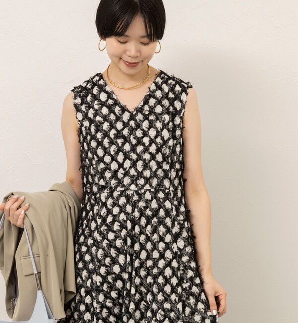 NOLLEY'S sophi「【WEB＆一部店舗限定】ラティスジャガードフレアワンピース」|ワンピース|