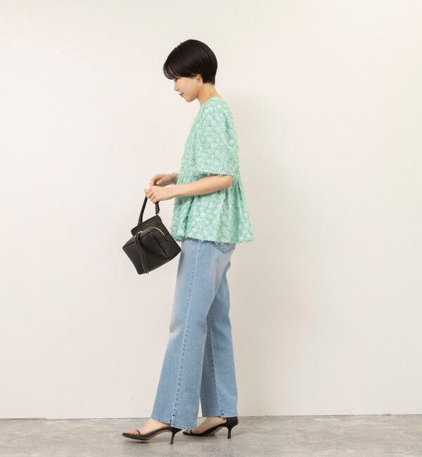 NOLLEY'S sophi「【WEB＆一部店舗限定】ラティスジャガードペプラムブラウス」|シャツ・ブラウス|