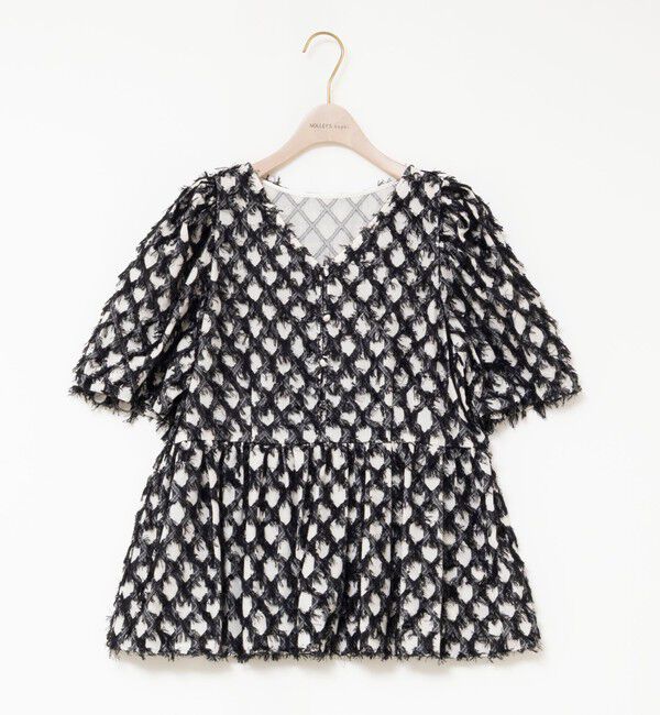 NOLLEY'S sophi「【WEB＆一部店舗限定】ラティスジャガードペプラムブラウス」|シャツ・ブラウス|