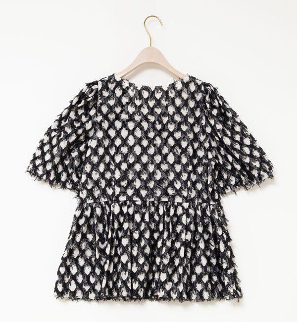 NOLLEY'S sophi「【WEB＆一部店舗限定】ラティスジャガードペプラムブラウス」|シャツ・ブラウス|