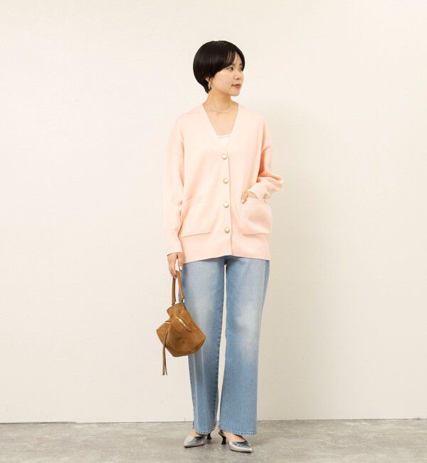 NOLLEY'S sophi「【EC限定】《手洗い可能》総針ビックVネックカーディガン」|カーディガン|