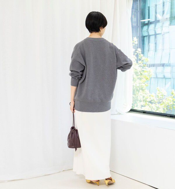 NOLLEY'S sophi「【EC限定】《手洗い可能》総針ビックVネックカーディガン」|カーディガン|