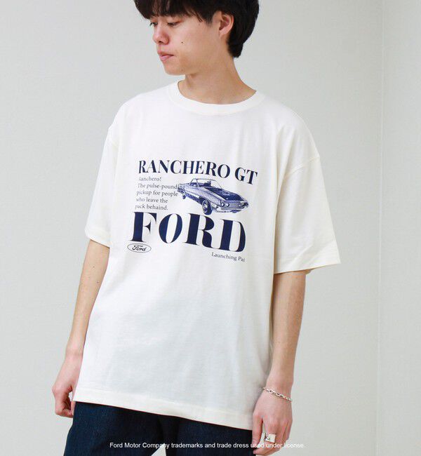 GLOSTER「【GOOD ROCK SPEED】Ford / フォード グラフィックTシャツ」|Tシャツ・カットソー|オフホワイト