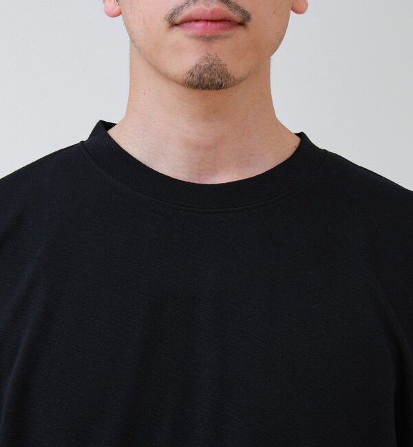 GLOSTER「【無地見えで差がつく】斜めフクレジャガードTシャツ」|Tシャツ・カットソー|