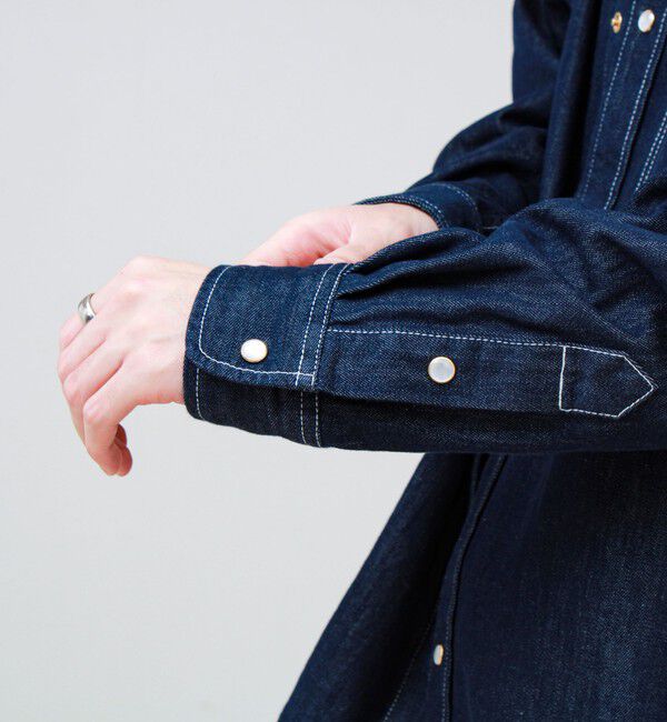 GLOSTER「【デニムのようでデニムじゃない】NON DENIM SHIRTS ノンデニムシャツ」|シャツ・ブラウス|