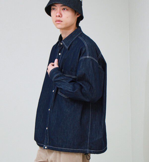 GLOSTER「【デニムのようでデニムじゃない】NON DENIM SHIRTS ノンデニムシャツ」|シャツ・ブラウス|