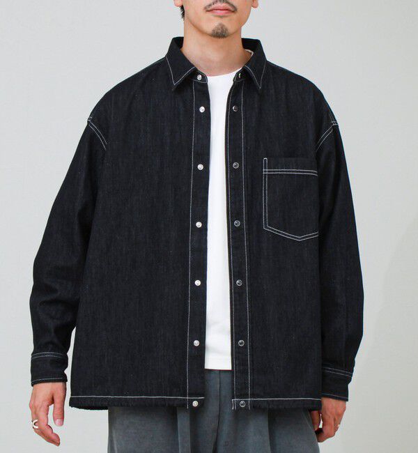 GLOSTER「【デニムのようでデニムじゃない】NON DENIM SHIRTS ノンデニムシャツ」|シャツ・ブラウス|