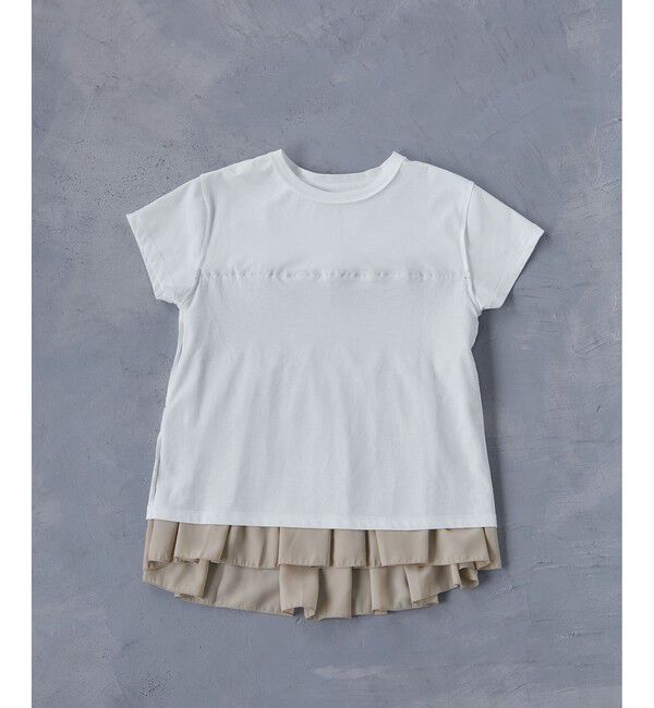 Rope&rsquo;Picnic「シャーリングドッキングハーフスリーブカットソー」|Tシャツ・カットソー|