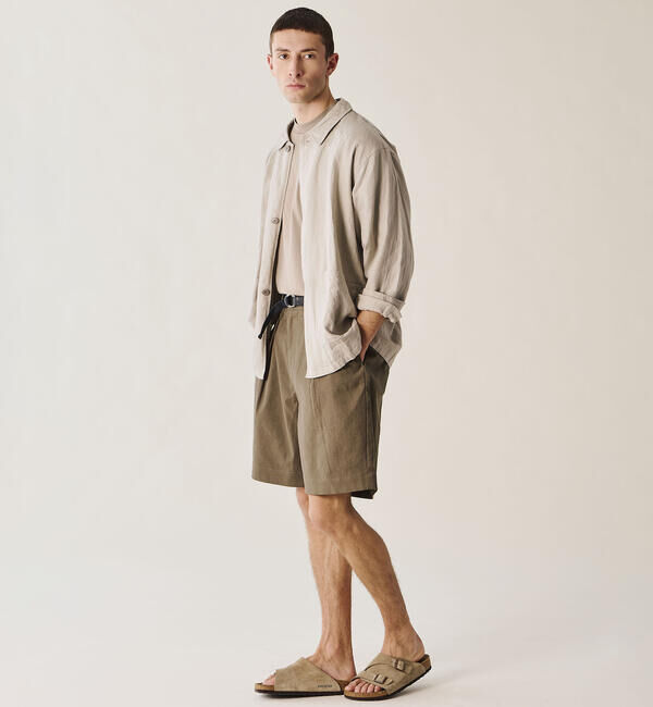 handvaerk「handvaerk | 60/2 ビッグクルーネックTシャツ SOLID MEN」|Tシャツ・カットソー|