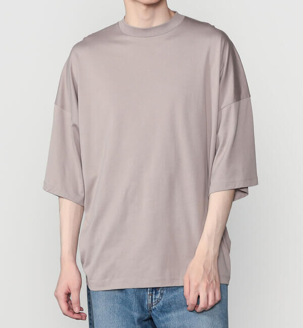 handvaerk「handvaerk | 60/2 ビッグクルーネックTシャツ SOLID MEN」|Tシャツ・カットソー|