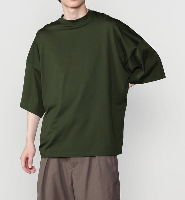 handvaerk「handvaerk | 60/2 ビッグクルーネックTシャツ SOLID MEN」|Tシャツ・カットソー|