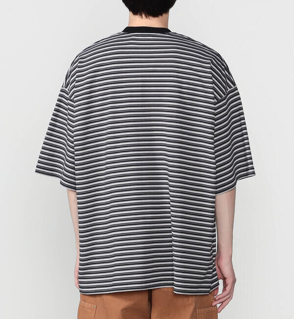 DANTON「DANTON | ボーダー クルーネック 半袖ポケットTシャツ MEN」|Tシャツ・カットソー|
