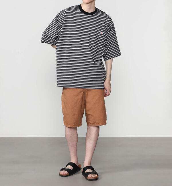 DANTON「DANTON | ボーダー クルーネック 半袖ポケットTシャツ MEN」|Tシャツ・カットソー|