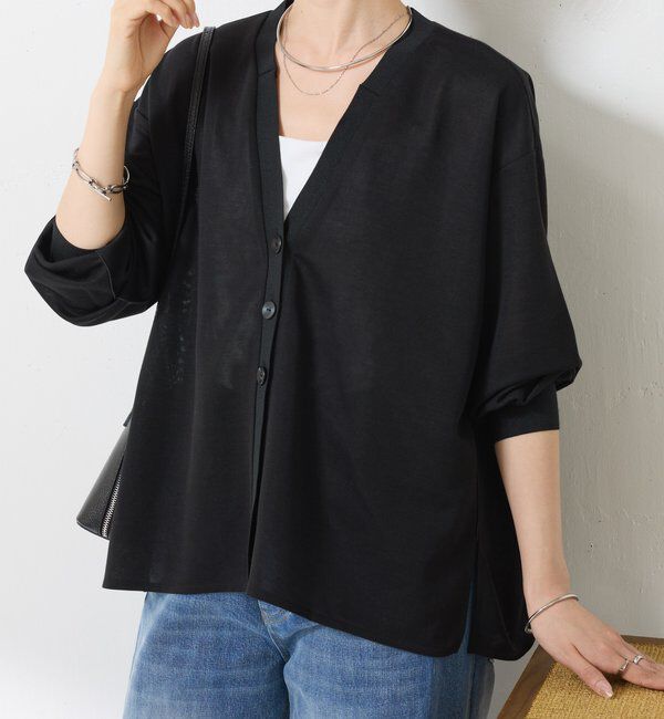 「【ロングシーズン着れる】シアーダンボールカーディガン」|Tシャツ・カットソー|