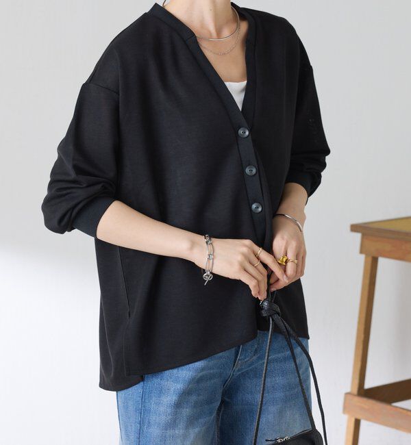  「【ロングシーズン着れる】シアーダンボールカーディガン」|Tシャツ・カットソー|